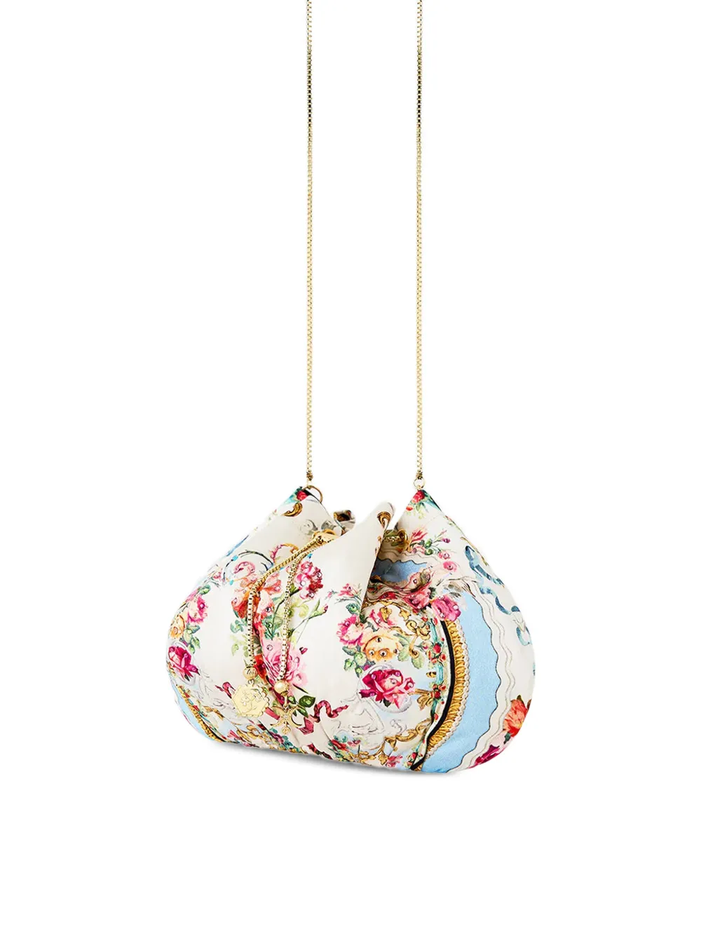 Camilla Clutch met trekkoord Wit