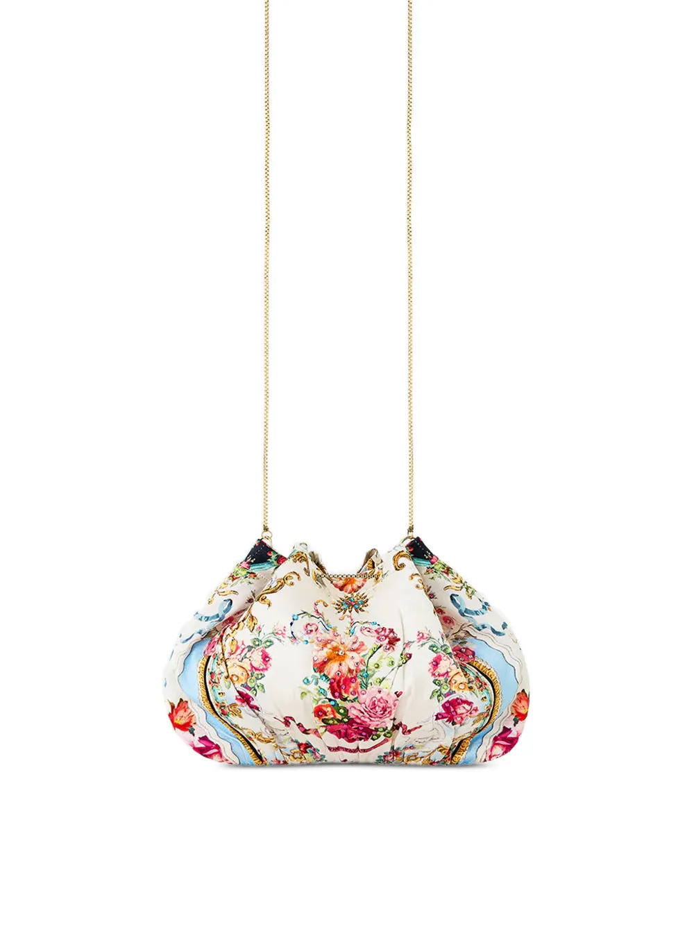 Camilla Clutch met trekkoord Wit