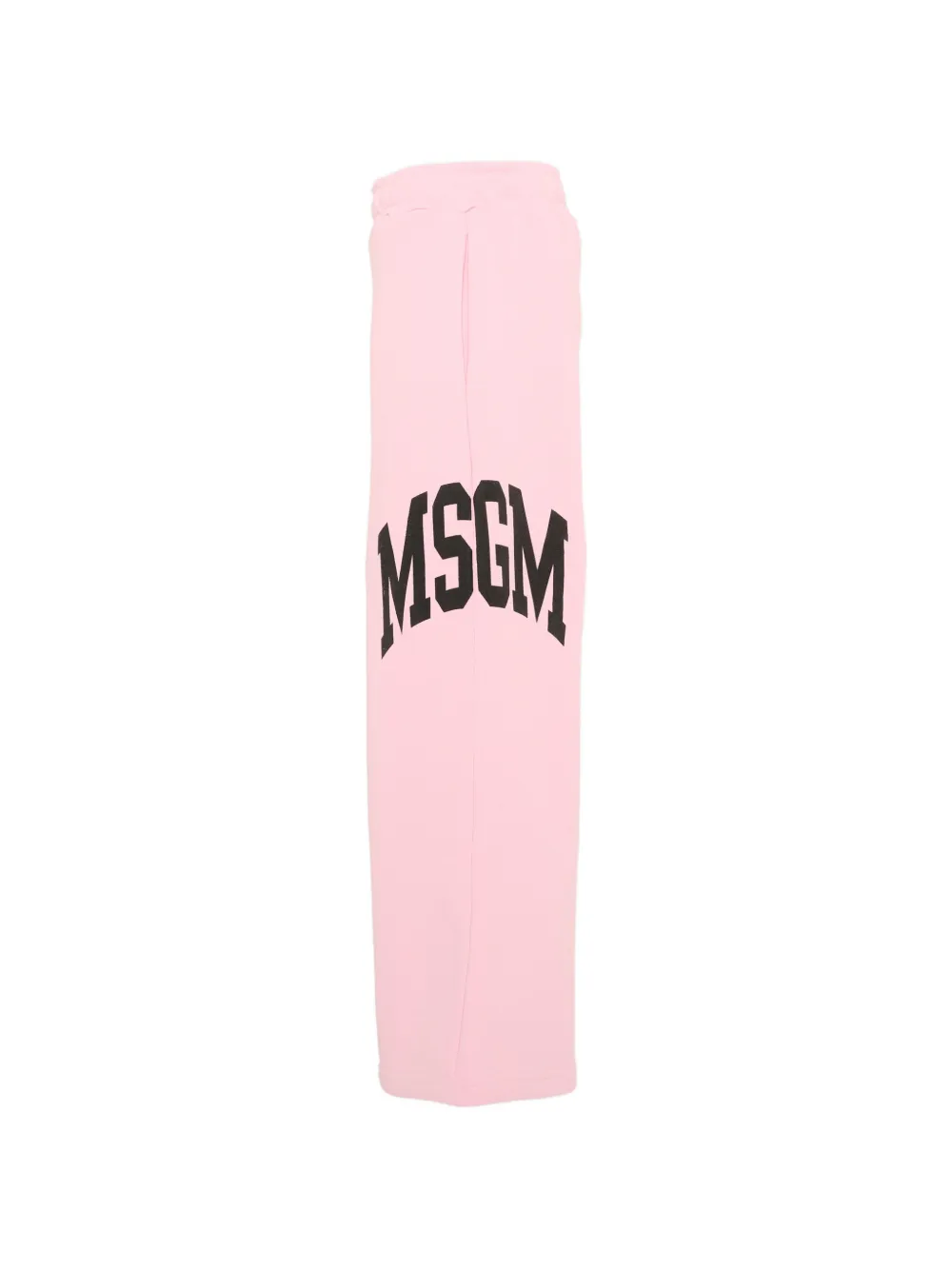 MSGM Kids Trainingsbroek met wijde pijpen en logo-print Roze