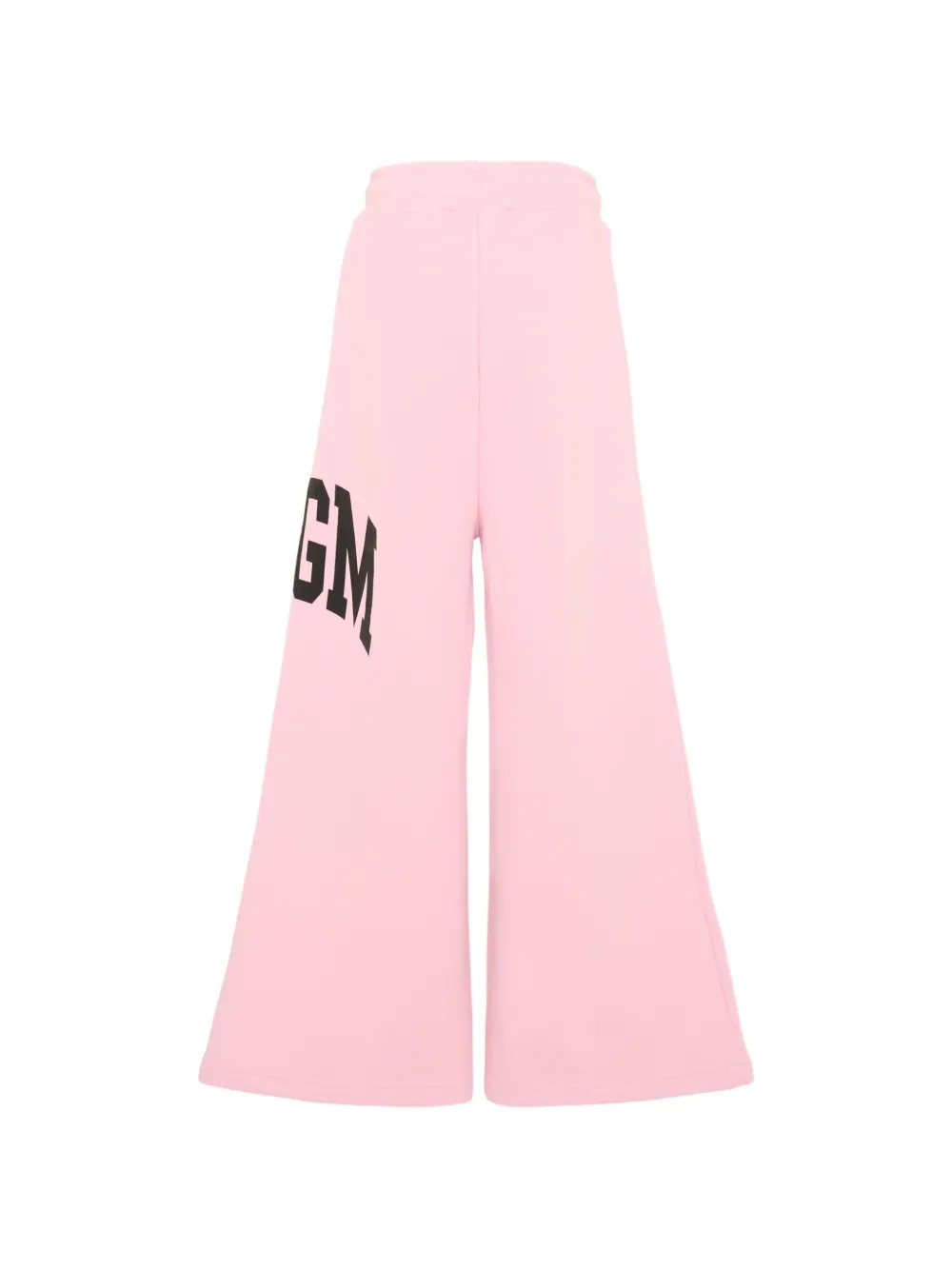 MSGM Kids Trainingsbroek met wijde pijpen en logo-print Roze