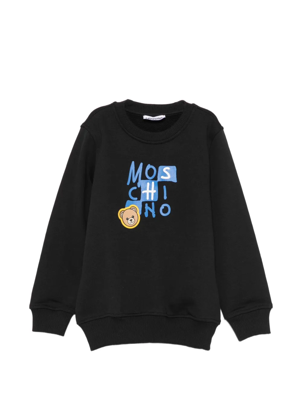 Moschino Kids logo-print sweatshirt - Nero