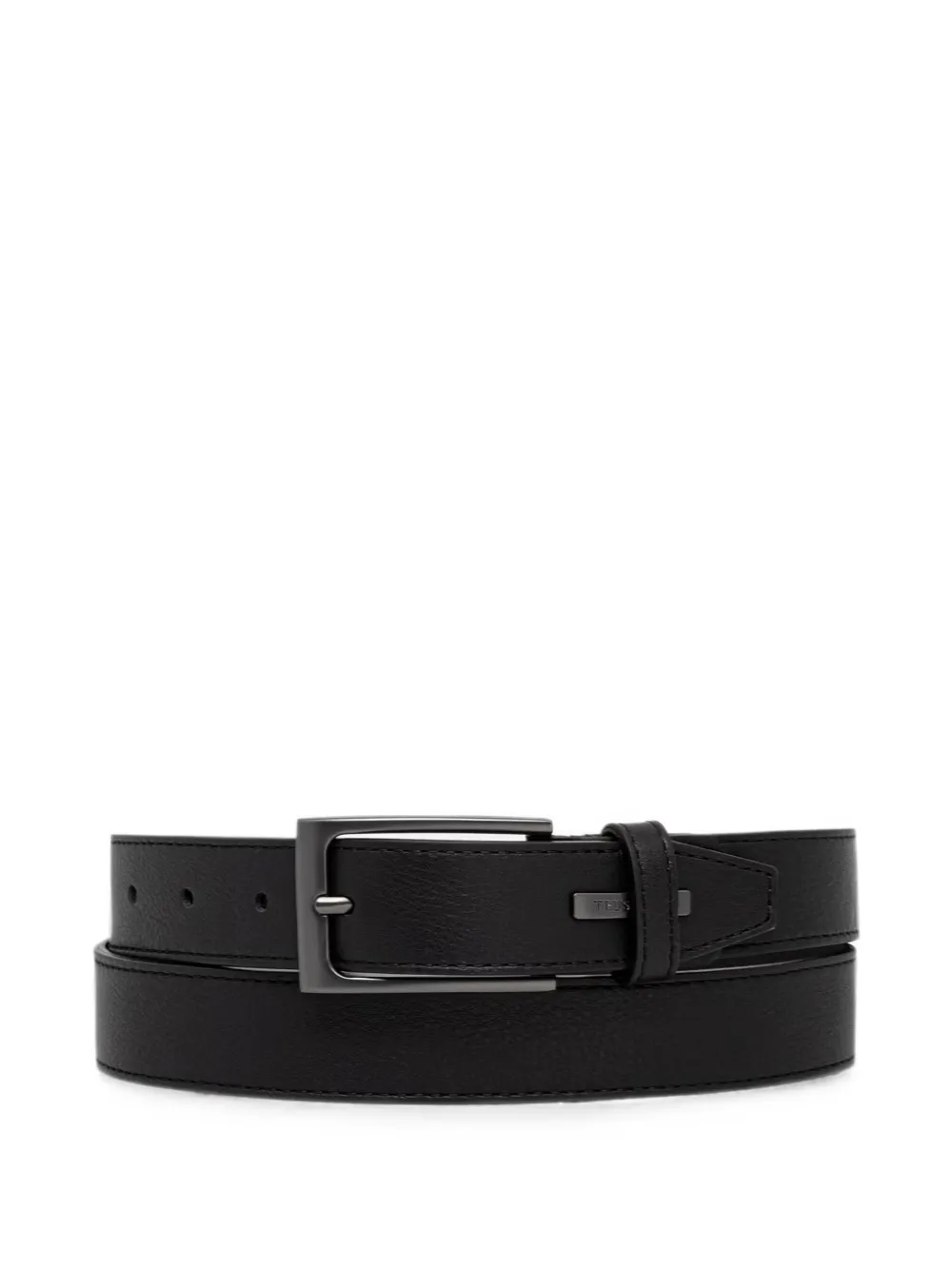 Trussardi logo-plaque belt - Nero