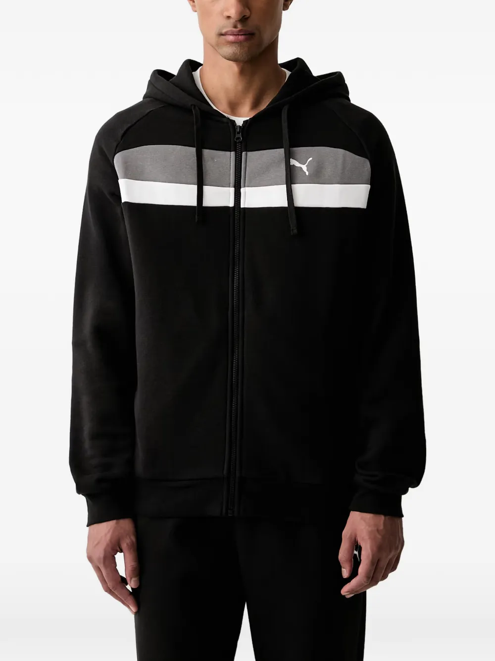 PUMA Hoodie met colourblocking Zwart