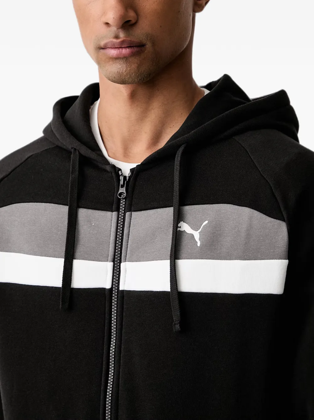 PUMA Hoodie met colourblocking Zwart