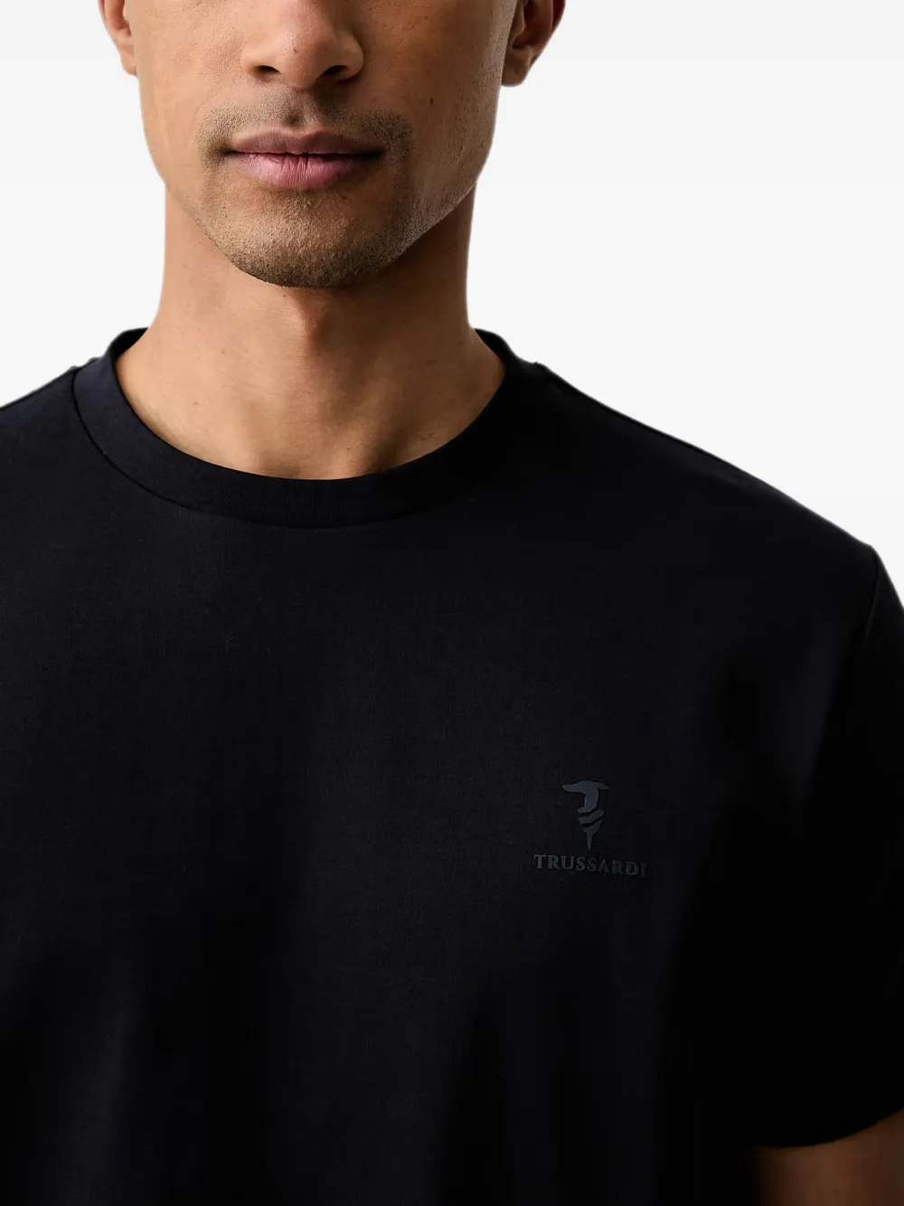 Trussardi T-shirt met logoprint Blauw