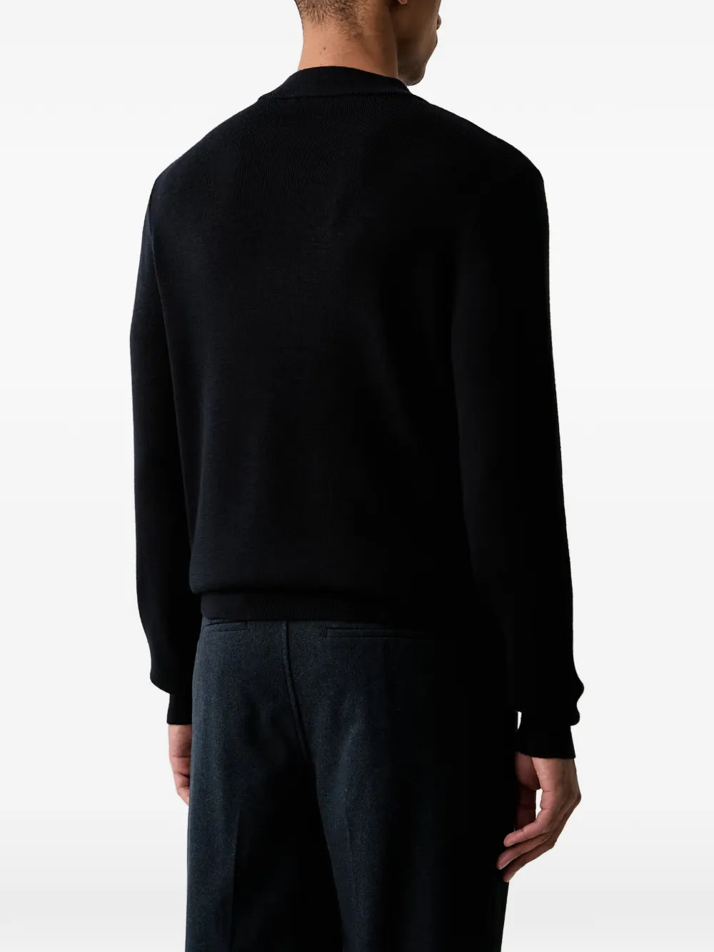 Trussardi Trui met geborduurd logo Zwart