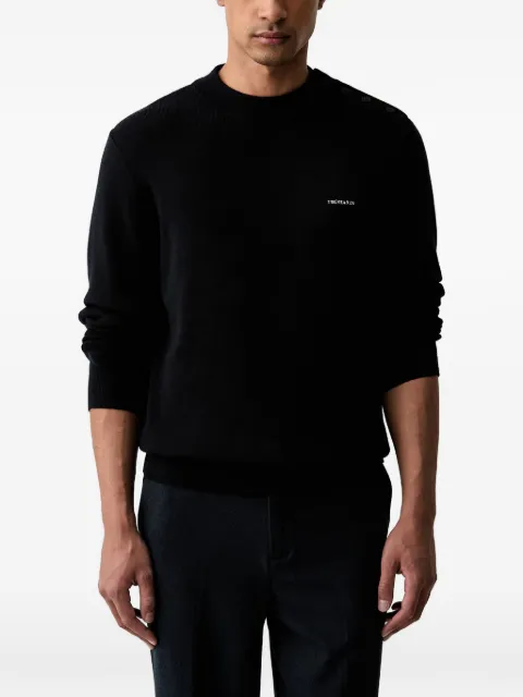 Trussardi logo-embroidered sweater