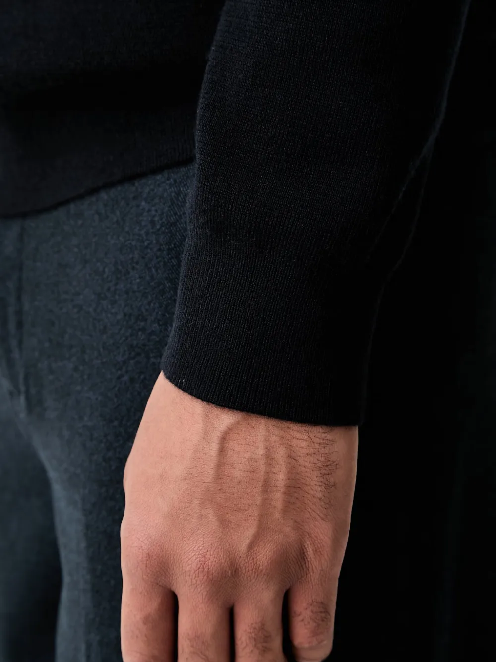 Trussardi Trui met geborduurd logo Zwart
