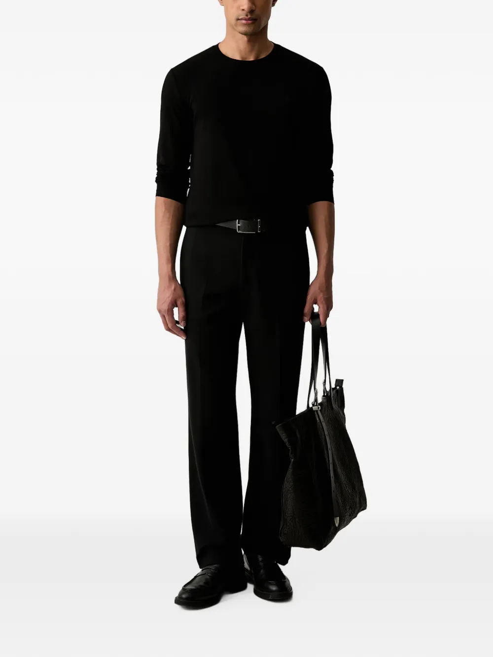 Trussardi T-shirt met ronde hals Zwart