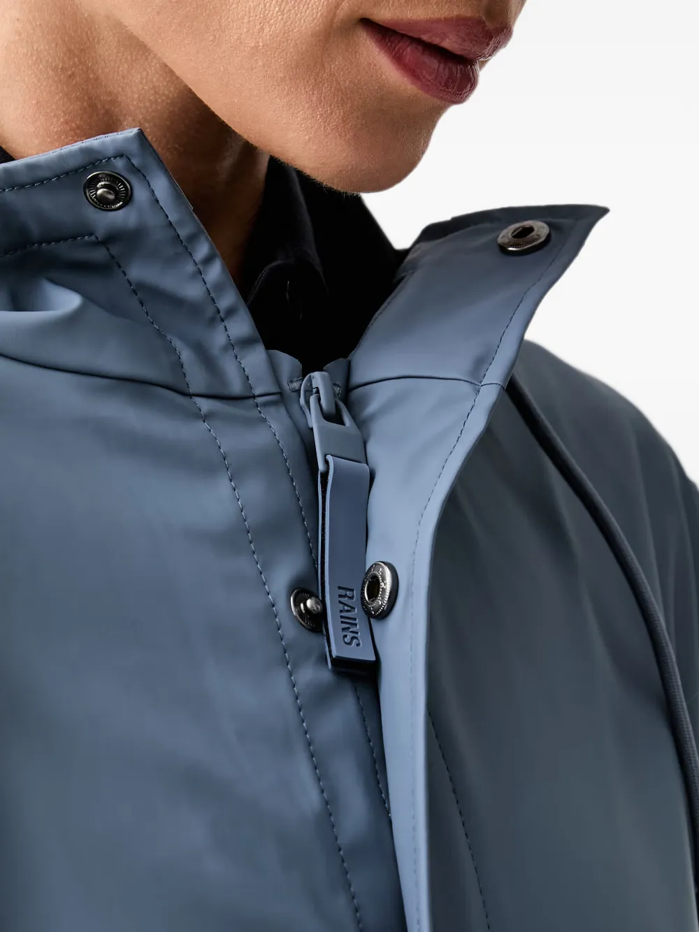 Rains Regenjas met capuchon Blauw
