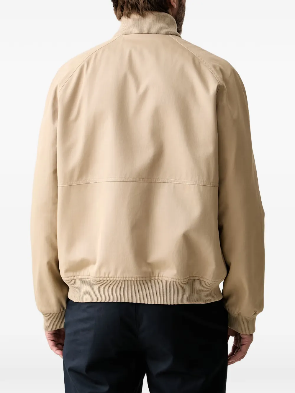 Trussardi Omkeerbaar jack met visgraatpatroon Beige