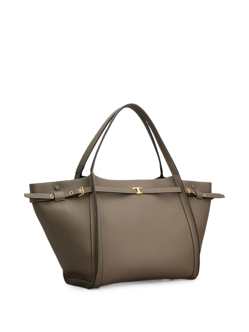 Tod's Medium T Timeless shopper met gesp-detail Bruin