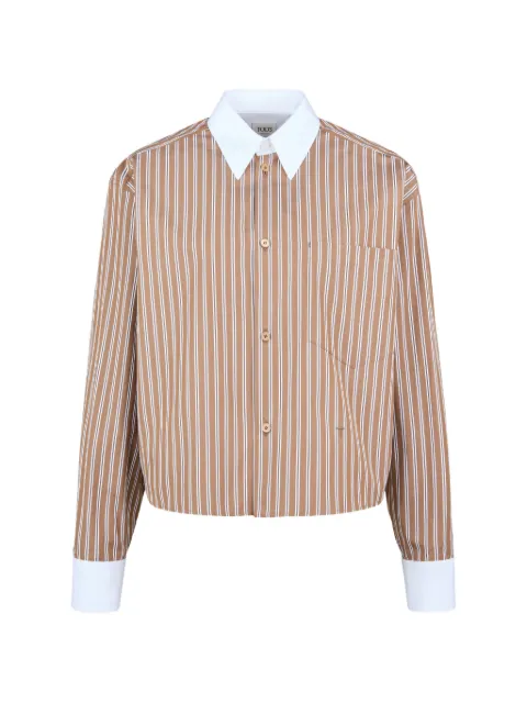 Tod's striped cropped shirt