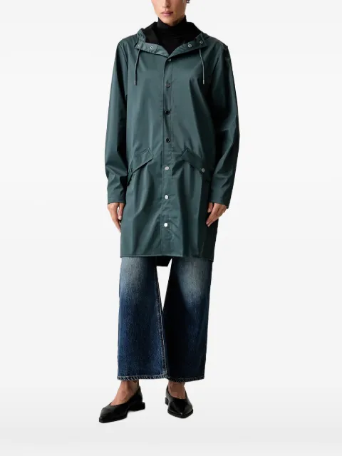Rains hooded press-stud parka
