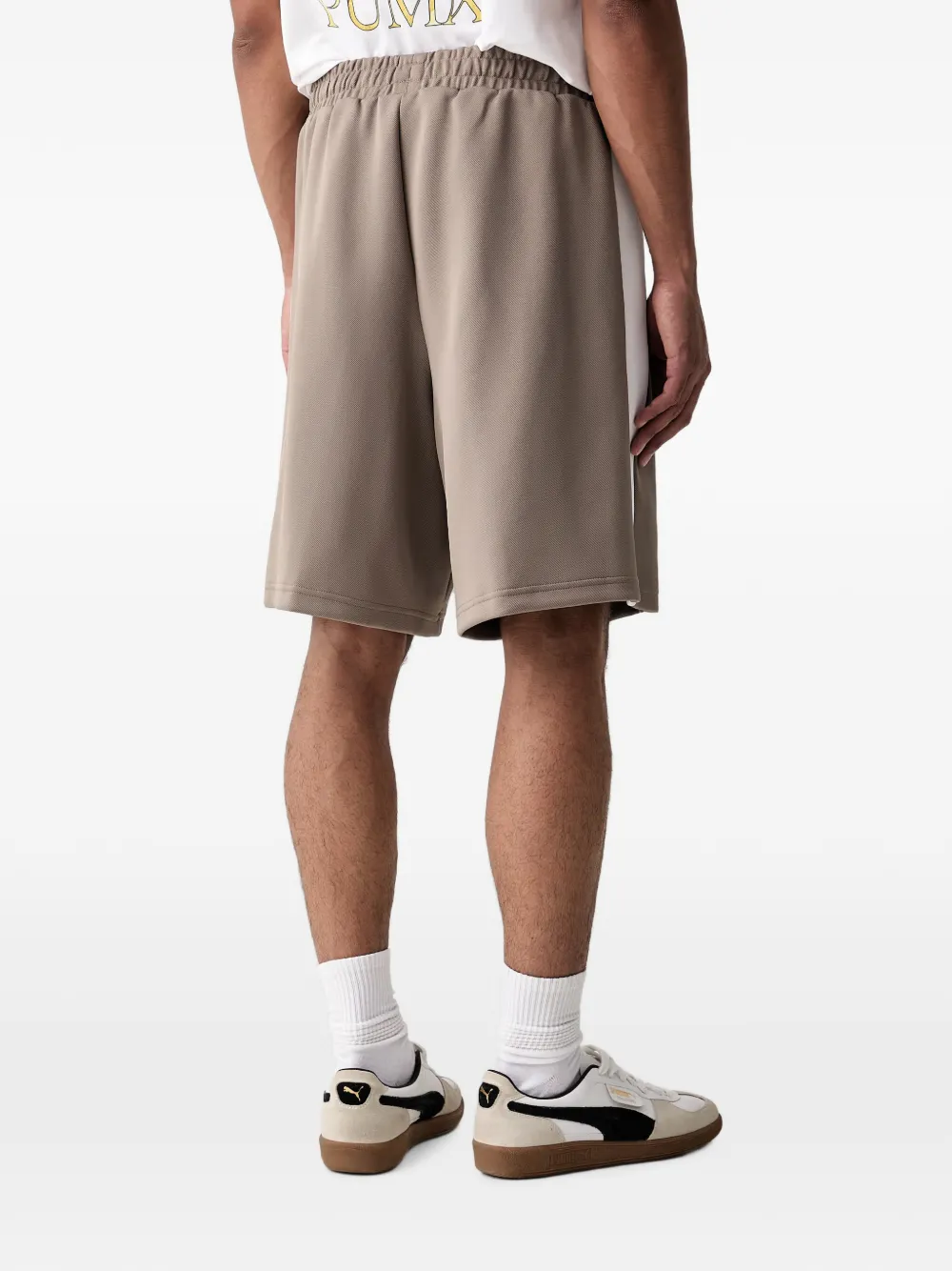 PUMA T7 ruimvallende 9" baggy shorts Beige