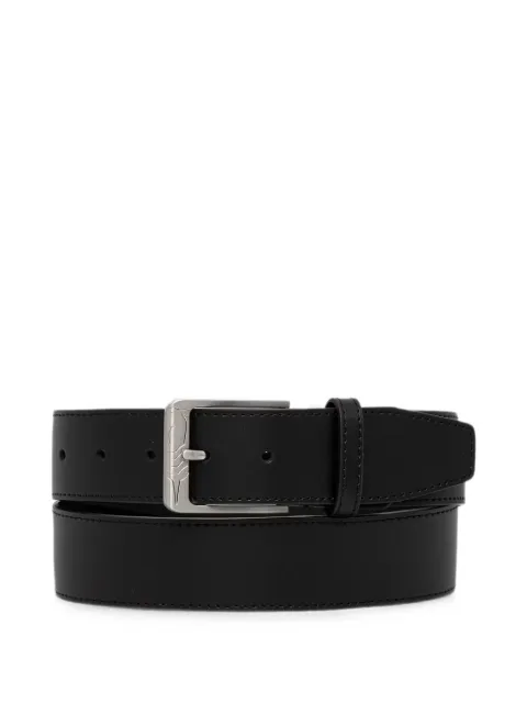 Trussardi engraved-logo buckle belt