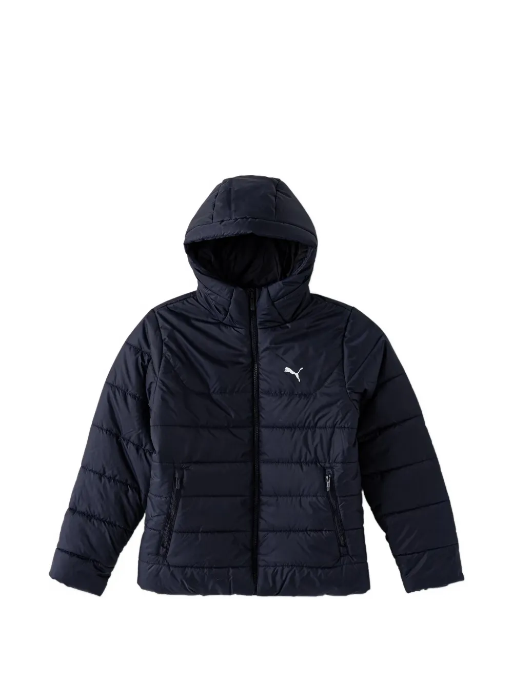 Puma Kids Essentials quilted hooded jacket - Blu