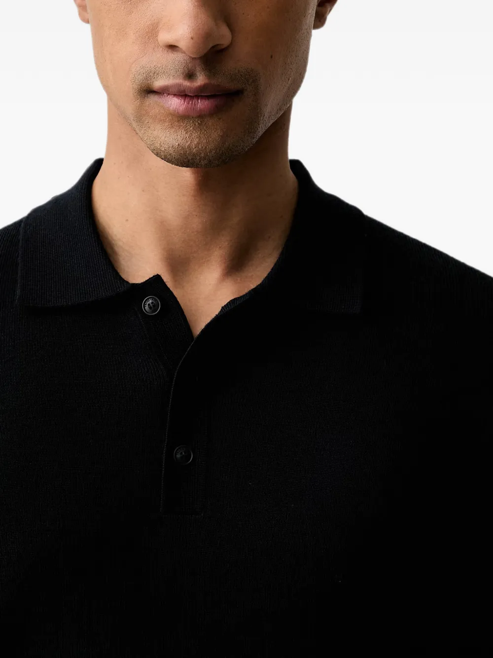 Trussardi Poloshirt met lange mouwen Zwart