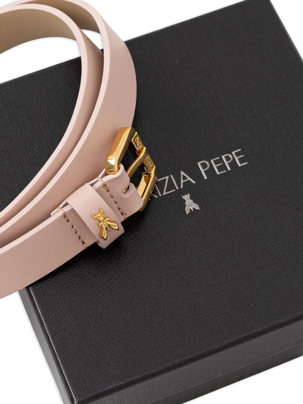 Patrizia Pepe Fly leren riem Roze