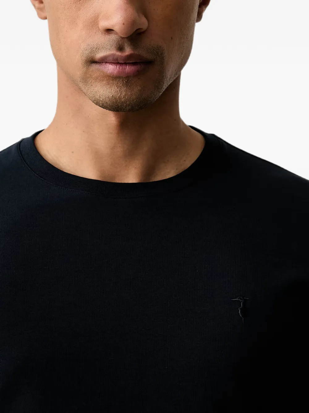 Trussardi T-shirt met geborduurd logo Blauw