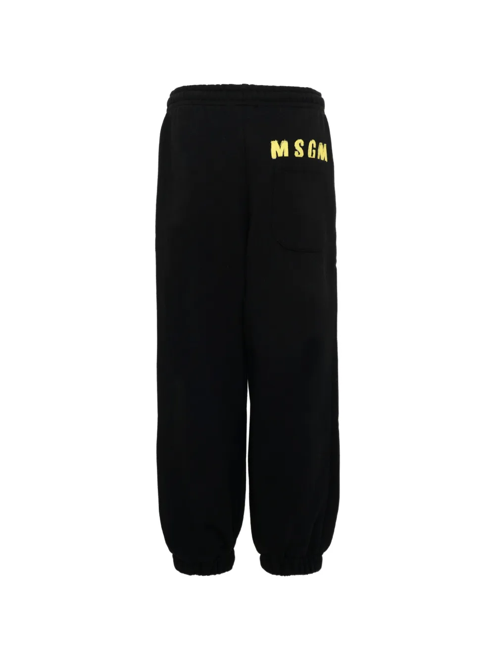 MSGM Kids Trainingsbroek met logoprint en trekkoord Zwart