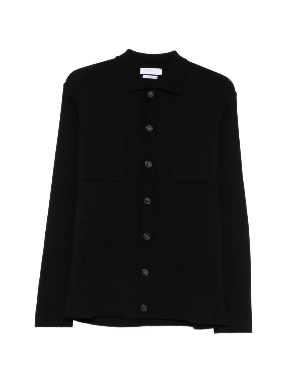 Daniele Fiesoli Geknöpfter Cardigan mit aufgesetzten Taschen - Schwarz