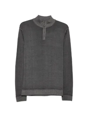 Daniele Fiesoli ribbed-knit half-zip Sweater | Blue | FARFETCH