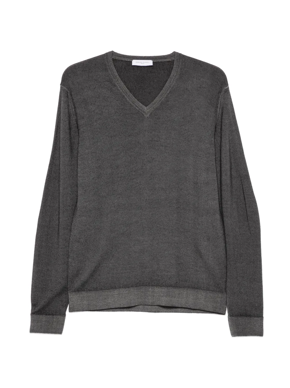 Daniele Fiesoli Gestrickter Pullover mit V-Ausschnitt - Grau