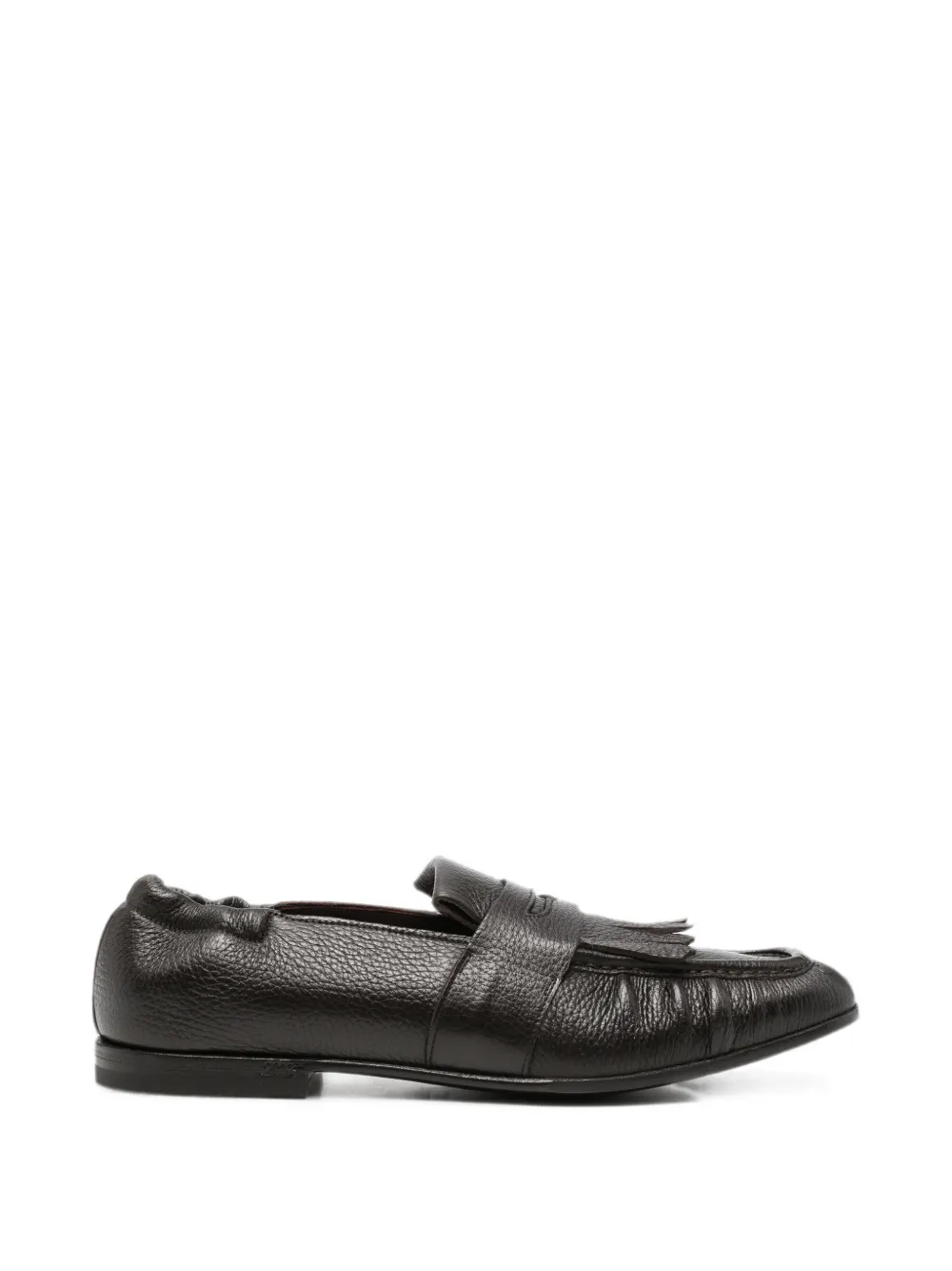 Spina fringed-detail loafers - Braun