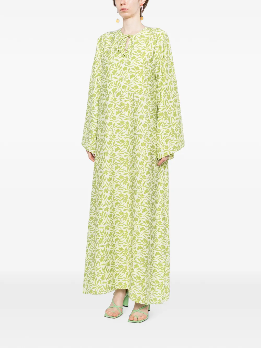 Bambah Verde Moza jurk Groen