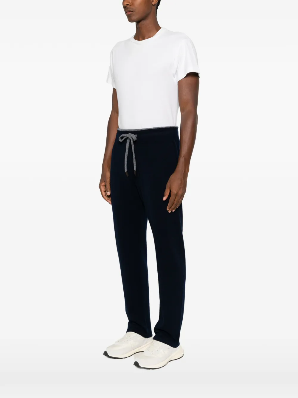 Fedeli Davis trainingsbroek met trekkoord Blauw