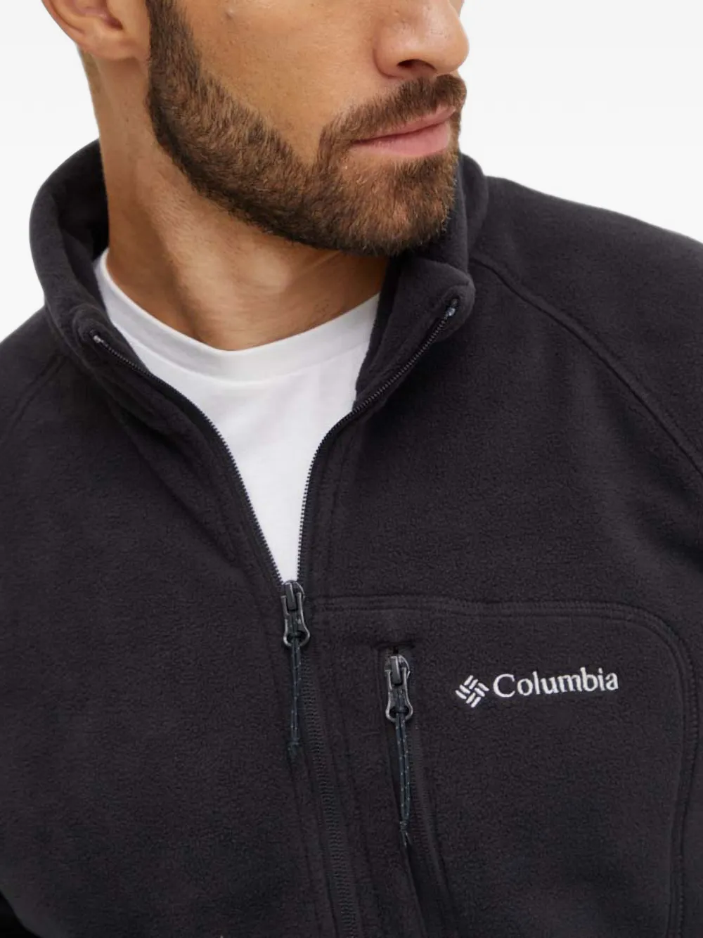 Columbia Trek III fleece trui met kwartrits Zwart