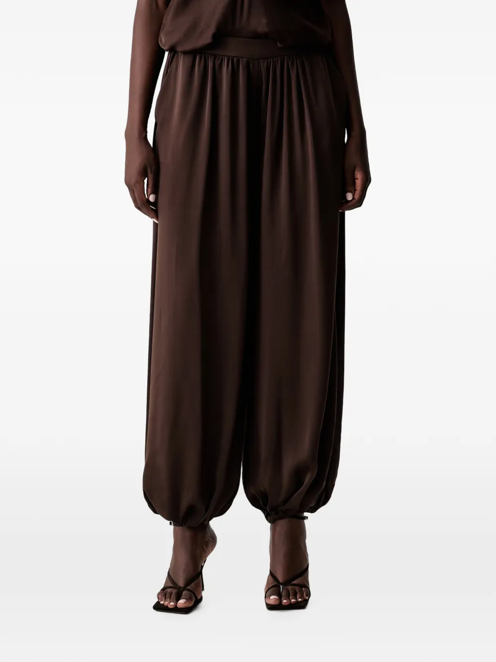 Bardot Nikola gathered-cuff trousers