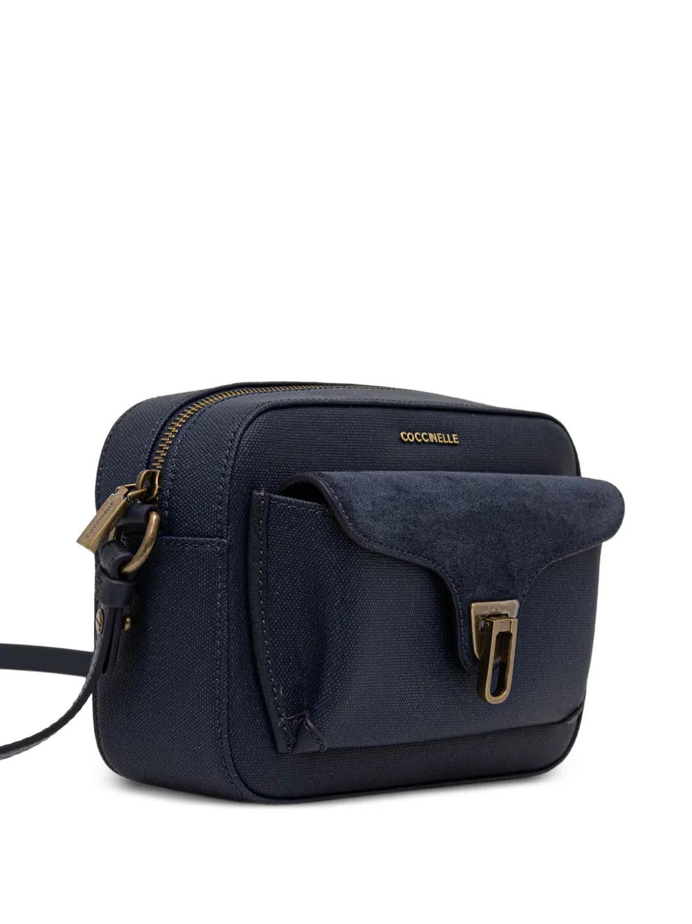 Coccinelle Crossbodytas met suède vlakken Blauw