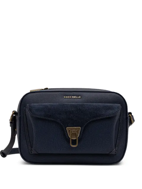 Coccinelle bolsa crossbody con paneles de gamuza