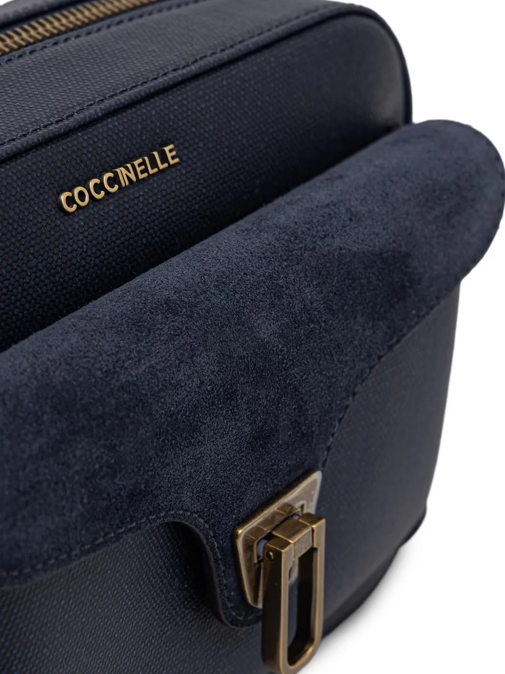 Coccinelle Crossbodytas met suède vlakken Blauw