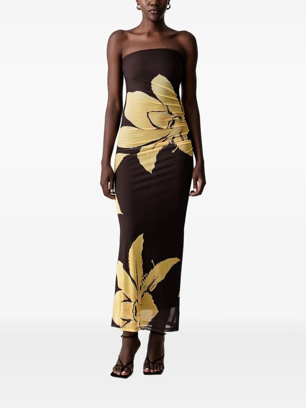 Bardot Ciera floral-print ruched maxi dress