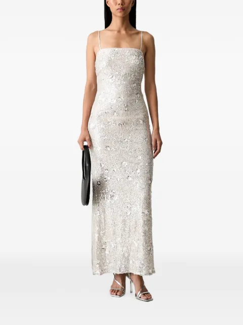Bardot Sinclaire sequin-embellished floral-motif maxi dress