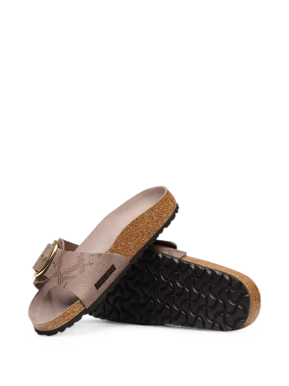 Birkenstock Madrid sandalen met gesp Grijs