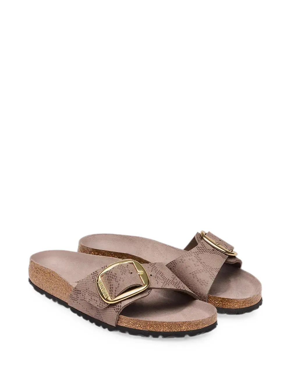 Birkenstock Madrid sandalen met gesp Grijs