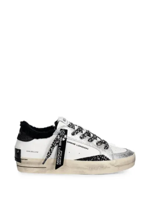 Crime London Sk8 Deluxe shearling-trimmed sneakers