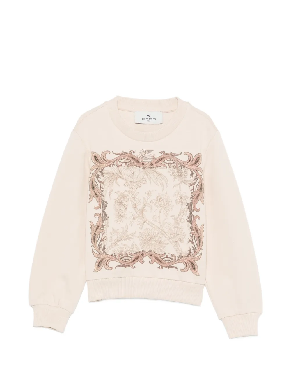 ETRO KIDS paisley-print sweatshirt - Toni neutri