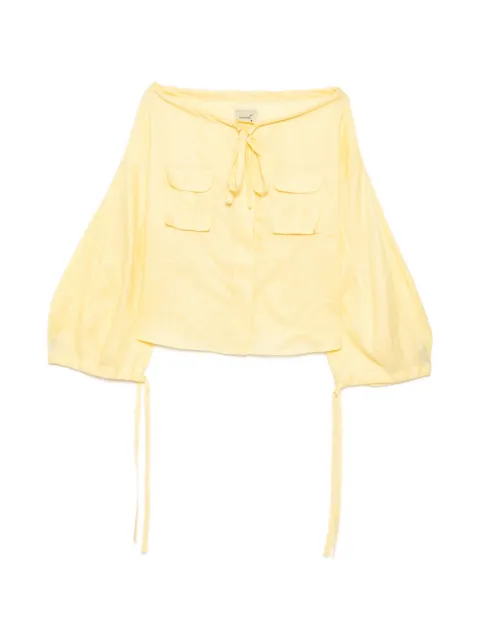 Bambah linen balloon shirt