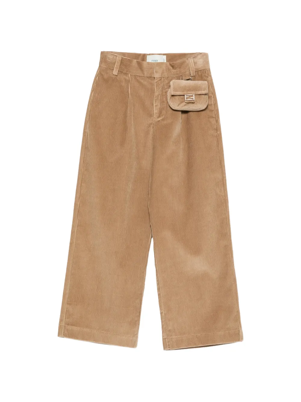 Fendi Kids Pantaloni a coste - Toni neutri