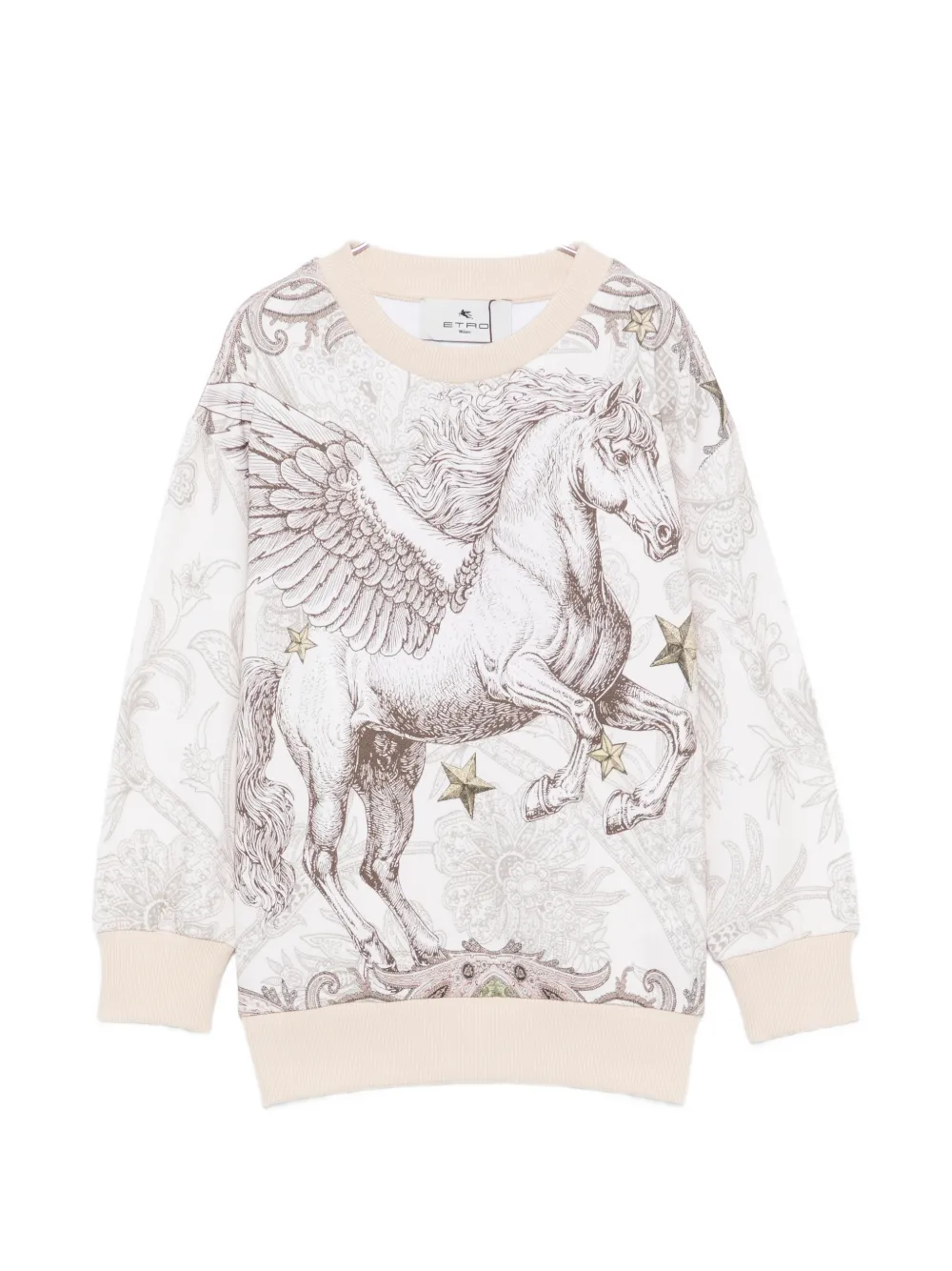 ETRO KIDS Pegasus paisley-print sweater - Bianco