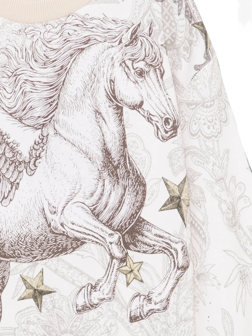 ETRO KIDS Pegasus trui met paisley-print Wit