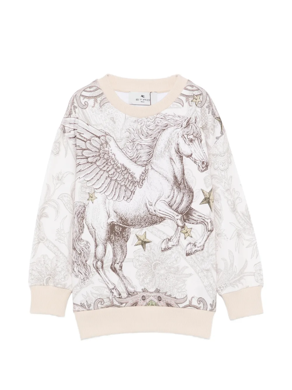 ETRO KIDS Pegasus paisley-print sweater - Bianco