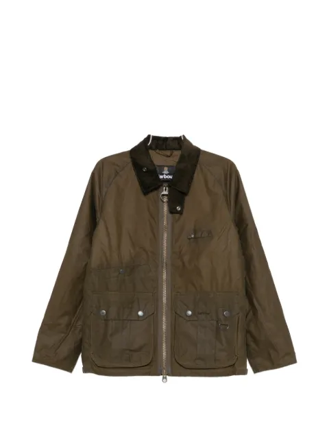Barbour جاكيت بغلق بسحاب وبياقة مخملية مضلعة