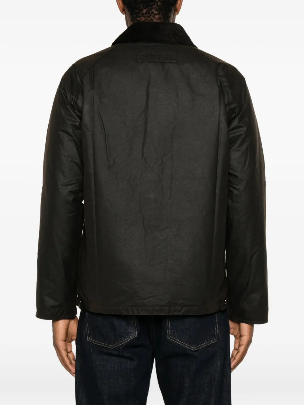 Barbour Jack met ribfluwelen kraag en afwerking Bruin