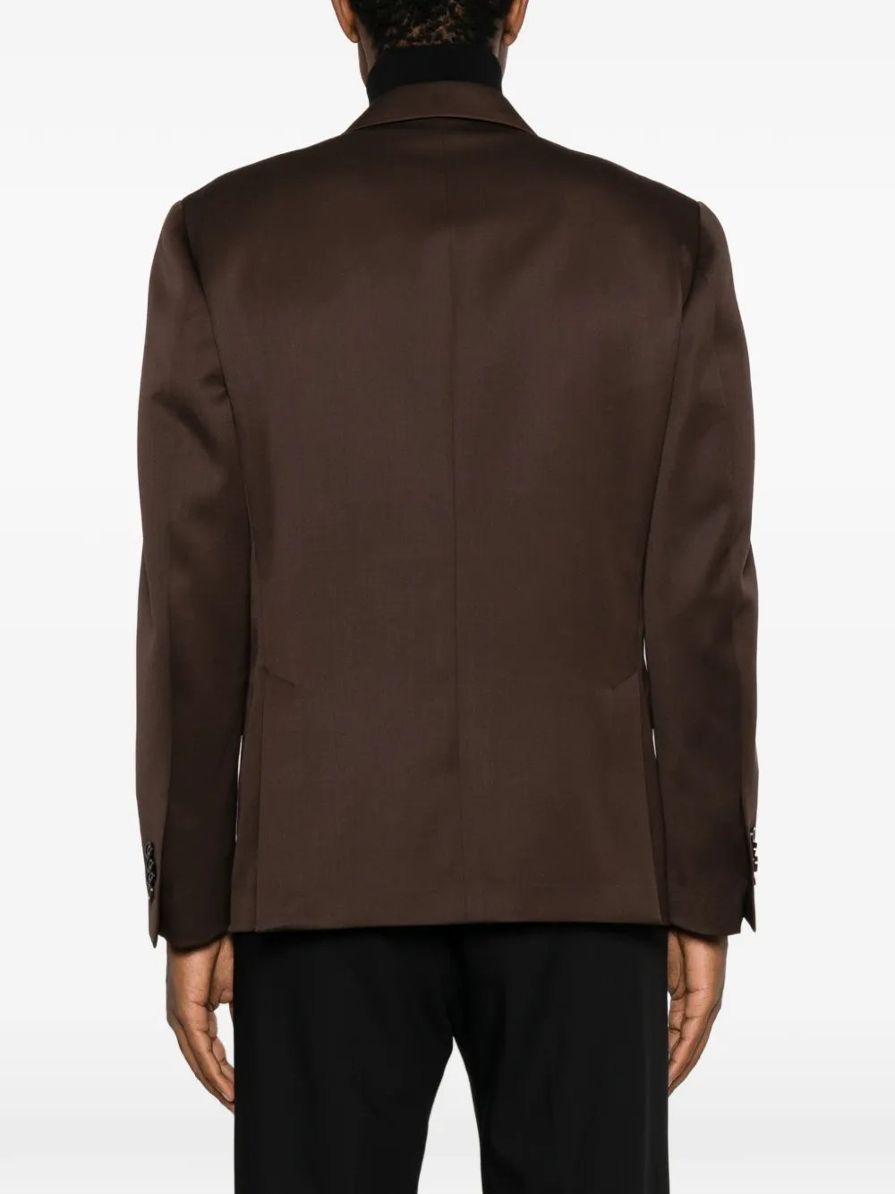 Lardini Jack met puntige revers en dubbele rij knopen Bruin